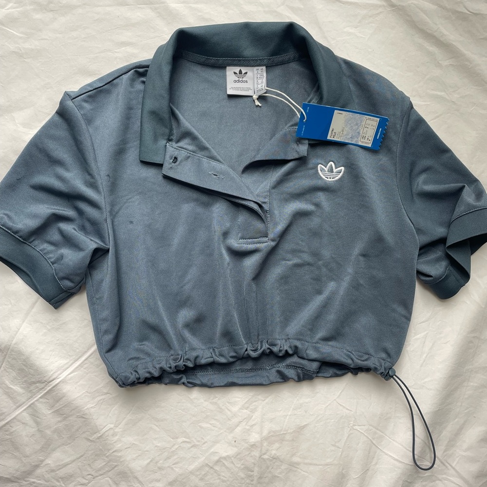 Adidas polo cropped top